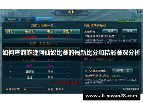 如何查询昨晚阿仙奴比赛的最新比分和精彩赛况分析